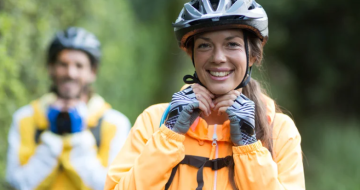 spring op je  fiets